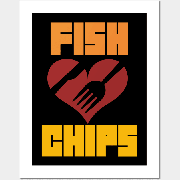 Fish x Chips Wall Art by mksjr